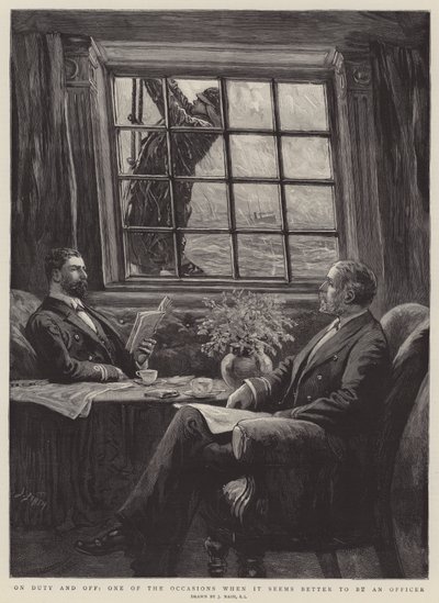 In dienst en buiten dienst, een van de gelegenheden waarbij het beter lijkt om een officier te zijn door Joseph Nash